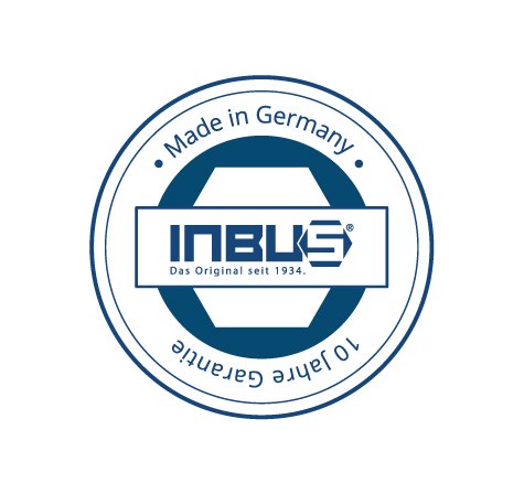 Original INBUS® Schlüssel Satz / Set 2K T-Griffe 8tlg. 2-10mm| Made in Germany | Innensechskantschlüssel | Winkelschlüssel | 2mm | 2,5mm | 3mm | 4mm | 5mm | 6mm | 8mm | 10mm | metrisch - 2