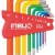 Original INBUS® Schlüssel Set / Satz farbcodiert kurz bunt 9tlg. 1,5-10mm | Made in Germany | Innensechskantschlüssel | Winkelschlüssel | 1,5mm | 2mm | 2,5mm | 3mm | 4mm | 5mm | 6mm | 8mm | 10mm | bunt | farbig | Design | Kurze Ausführung - 1