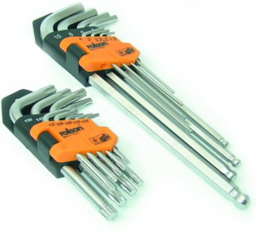 Rolson Tools 40389 Inbus-Schlüsselsatz in Halter, 18-teilig - 1
