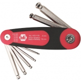 Sechskant Stiftschlüssel mit Kugelkopf im Klapphalter Serie 472 7-teilig - 1